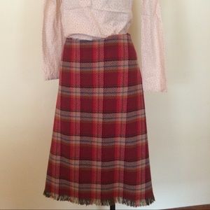 Erica Tanov wool fringed skirt